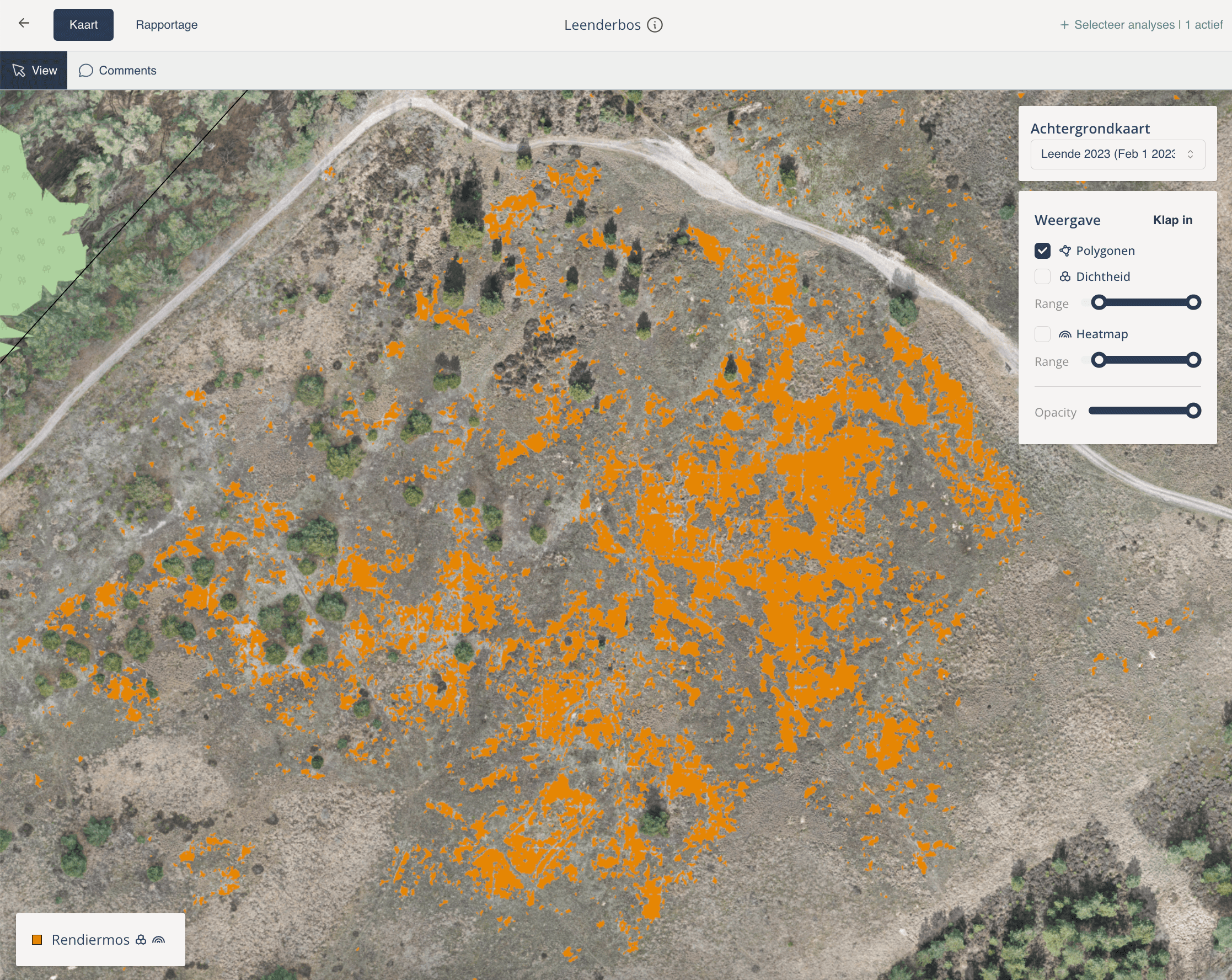 Standaard ruwe data visualisatie