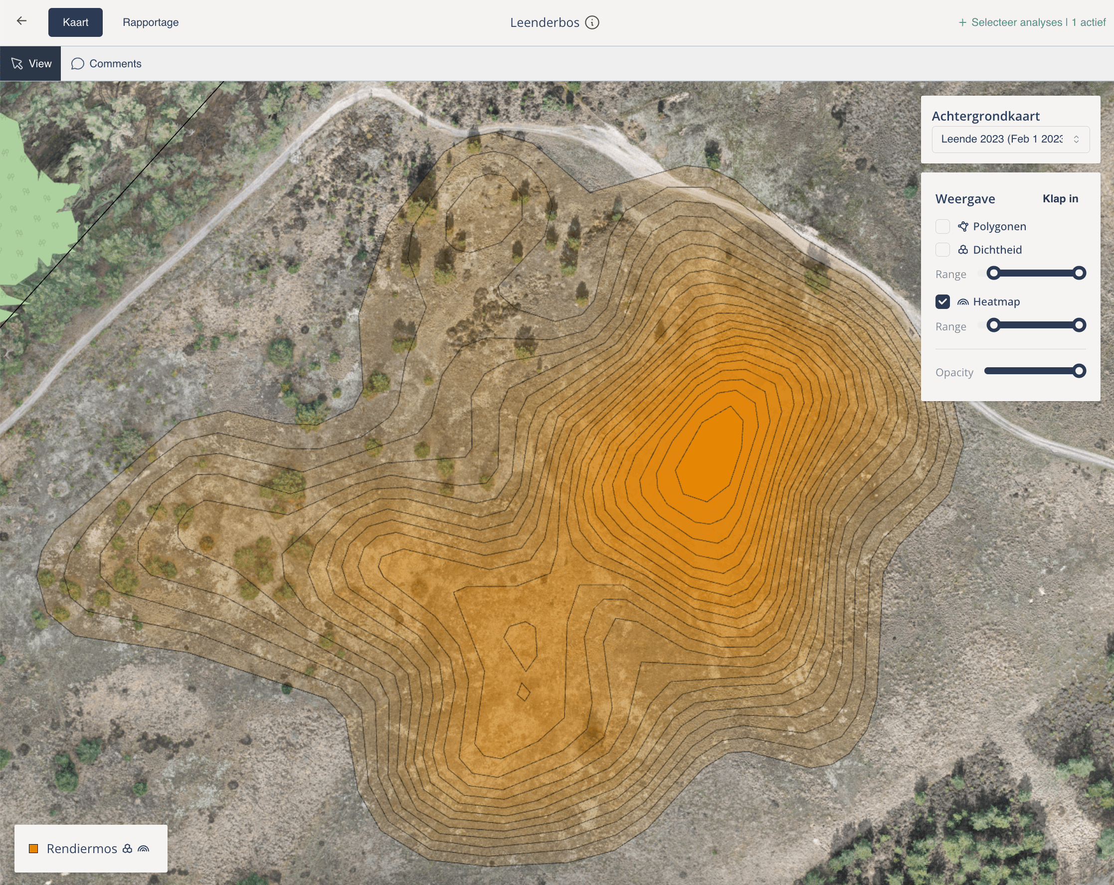 Contouren data visualisatie